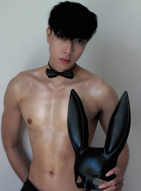 万圣节化妆舞会黑色男士面具半脸成人派对白色个性帅气古风面罩男