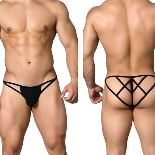 低腰纯棉透气男丁字裤