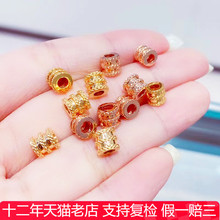 吊坠单坠 单颗750彩金小蛮腰项链不含项链子 玫瑰金锁骨链女款新