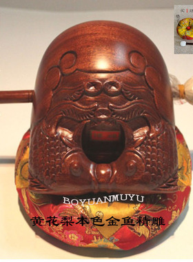 博缘工厂店3一6英寸送垫子木鱼