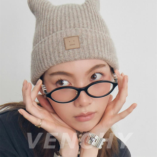 Venchy\ORM陈奥迪丽热巴同款眼镜框近视女墨镜书呆子高级感太阳镜