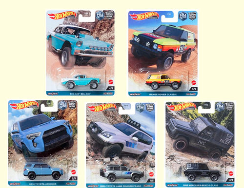 Hot Wheels风火轮火辣小跑车越野套装 酷路泽 丰田奔驰合金玩具