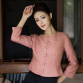 冬款 风真丝羊毛上衣2025气质修身 女 玉家人傣族服饰新中式 品牌正品