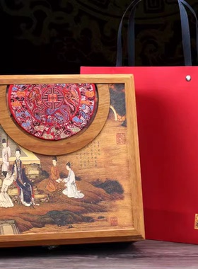 高档普洱茶饼包装礼品盒357克通用福鼎白茶实木饼盒七子饼茶饼盒