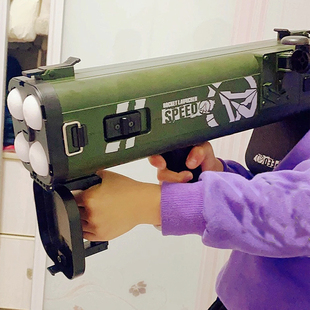 乐辉m202四联火箭筒四连发RPG儿童玩具男孩榴弹迫击大炮导弹吃鸡