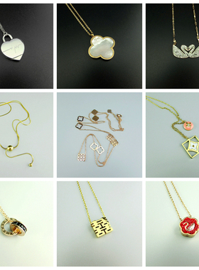 时尚流行首饰饰品简约质感大牌气质钛钢女士短项链锁骨链 230924