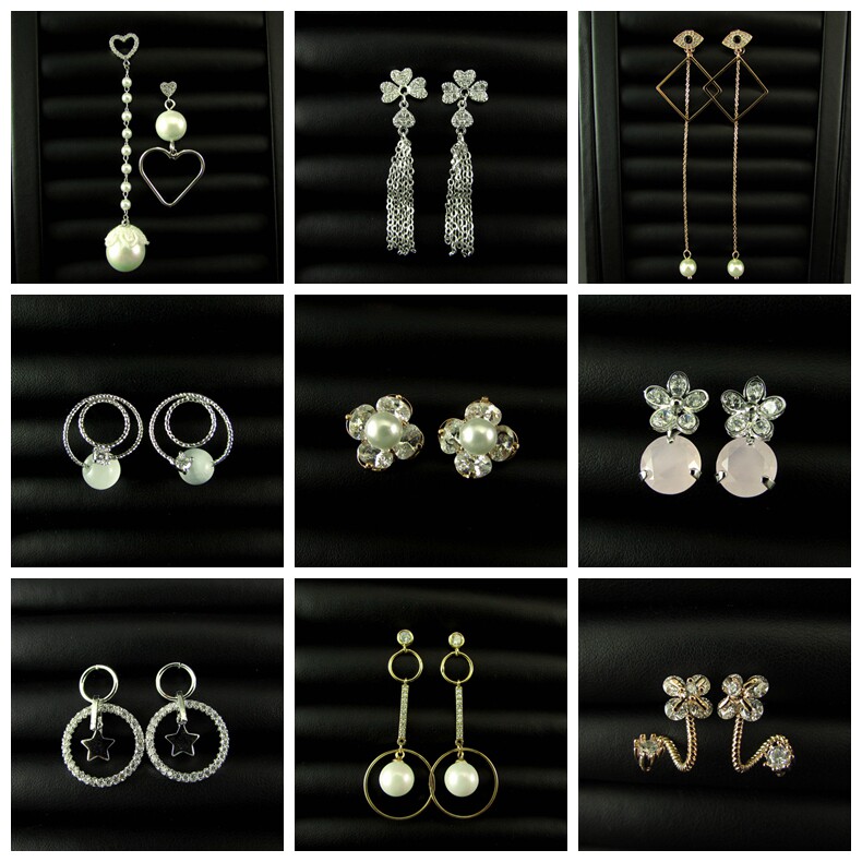 瑕疵清货防过敏925银针微镶锆石简约气质长款耳环耳坠耳饰 230625