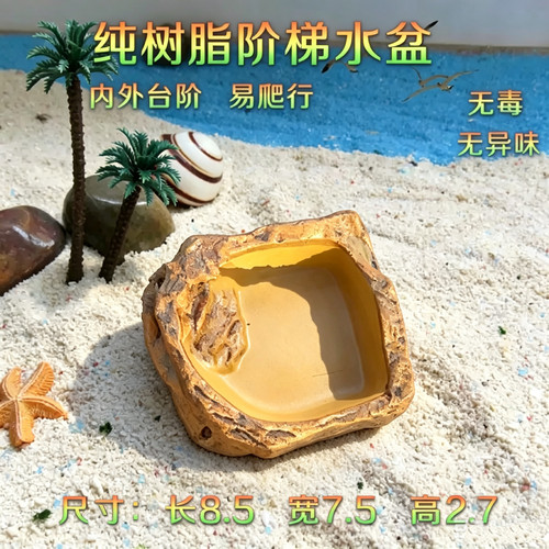 寄居蟹专用饮水喂食盆平稳不易翻