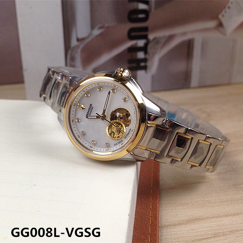 真钻全自动日历机械女表