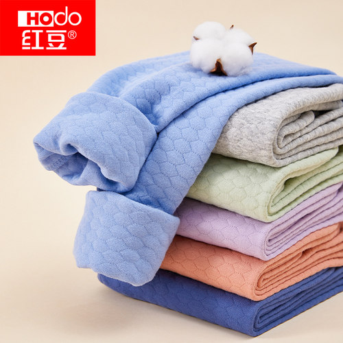 红豆空气层夹棉保暖裤男女童