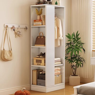 实木转角小型单门收纳衣柜