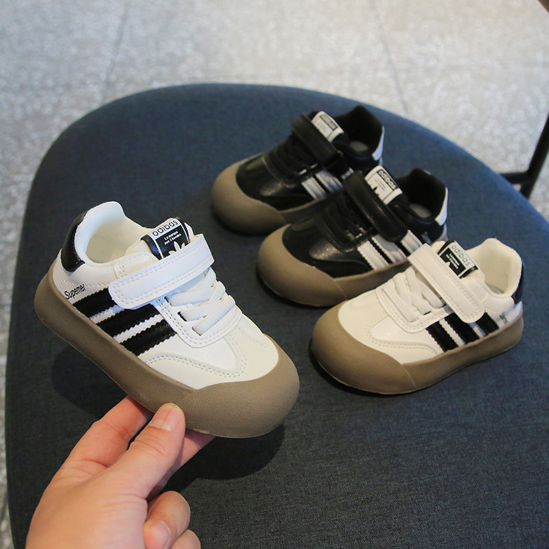 童鞋软底小板鞋1一4岁小宝宝学龄前鞋子防踢皮面小白鞋复古运动鞋,童鞋/婴儿鞋/亲子鞋,板鞋,淘宝优惠券,粉丝福利购,淘宝优惠卷