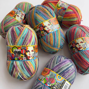 Opal funky时尚系列段然羊毛线手工袜子围巾帽子玩偶编织线限定版