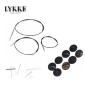 lykke可拆卸环针黑色神针扣进口环针钩针针绳编织工具DIY配件