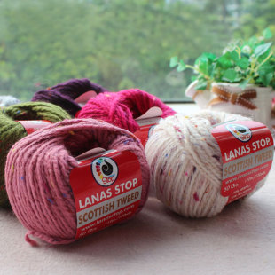 SCOTTISH STOP TWEED苏格兰彩点羊毛外套线 西班牙毛线LANAS 绒线