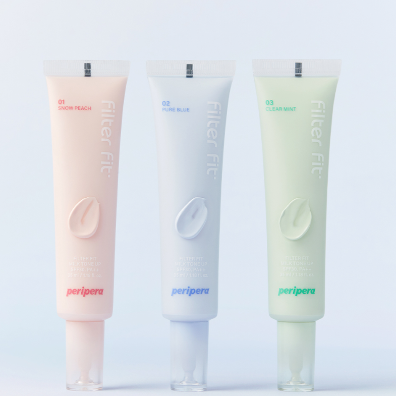 韩国Peripera/菲丽菲拉Filter fit保湿牛奶提亮妆前隔离素颜霜