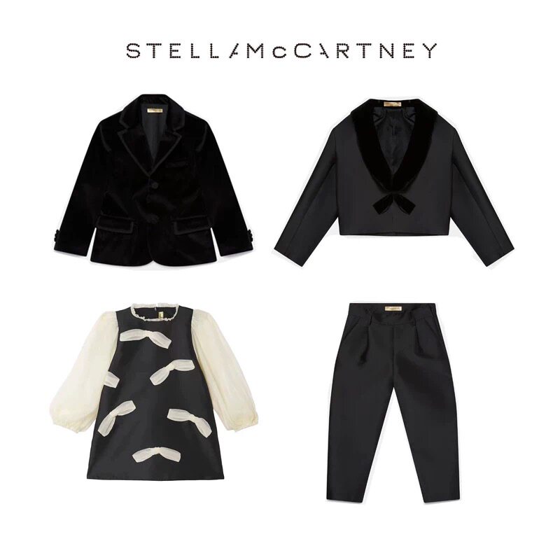 【实体清仓】Stella McCartney童装限定系列男女儿童西装套连衣裙