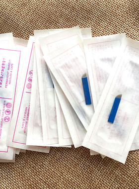 新款XL正品中国蓝纹绣眉刀片正品XL蓝色16着针18针飘眉针