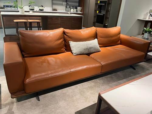 赖氏序幕系列中式家具北美黑胡桃j07真皮沙发实木家具实体店同款