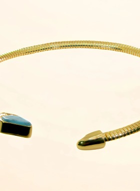 手镯直邮潮香港奢蛇金属色