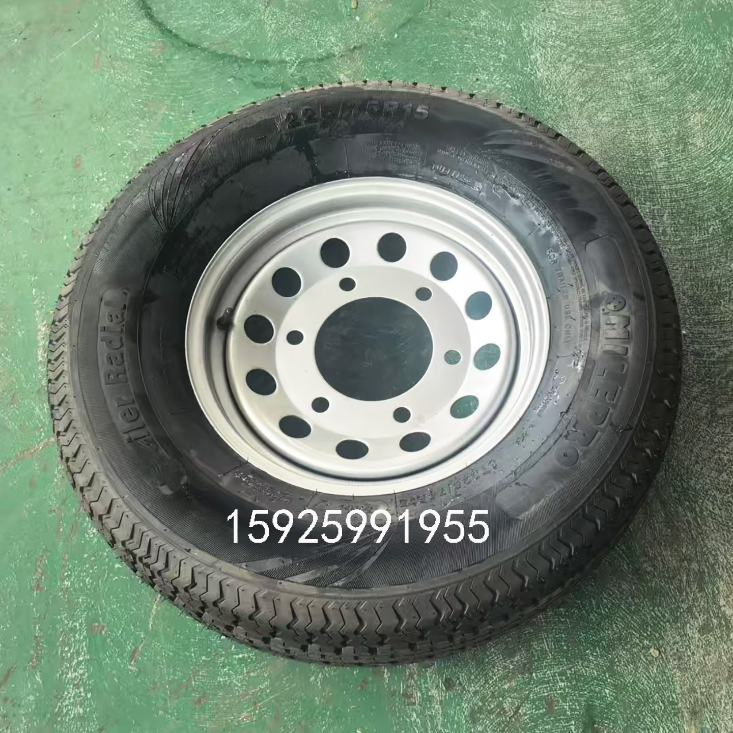 开山185/80R14志高225/75R15空压机轮胎钢圈225/65R16 235/85R16