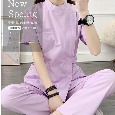 护士服分体短袖女夏薄款