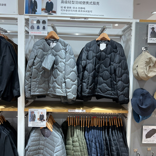 男款轻型羽绒服便携式茄克弧形压线羽绒内胆外套480949/472798