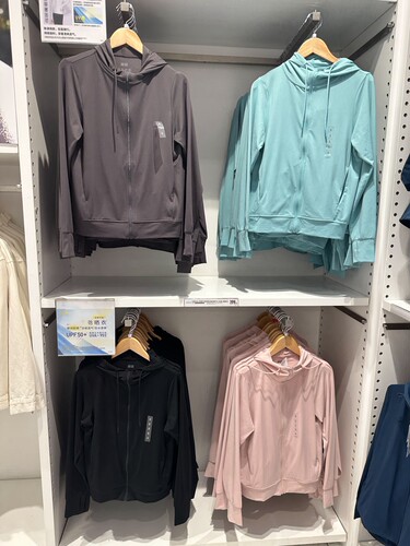 野格U家线网眼连帽防晒衣456261