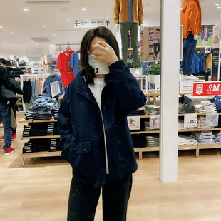 棉质外套男女同款 435672 连帽春秋薄款