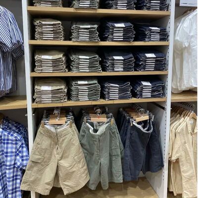 日单男女同款工装短裤/裤子宽松休闲裤春夏新款470633