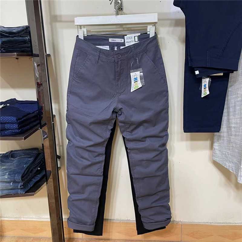 正品班尼路休闲裤男装夏季纯棉修身纯色简约时尚百搭男士休闲裤