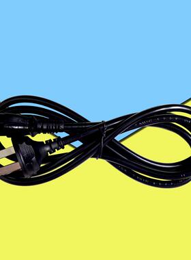 电脑机柜电饭煲音箱电源线品字C14国标直插头全铜1.5mCCC认证0.75