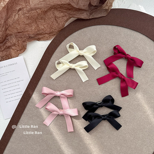 Little Ran 韩版蝴蝶结发夹儿童双马尾发夹新年发饰儿童气质公主
