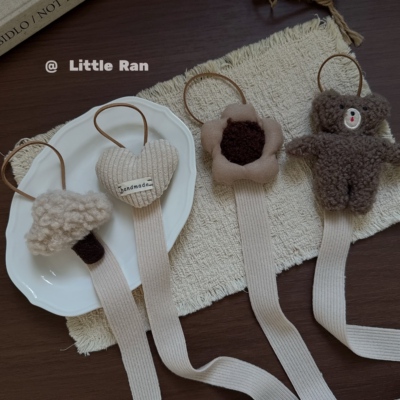 Little Ran发夹收纳绳儿童可爱韩系卡通布艺头饰发箍收纳展示壁挂
