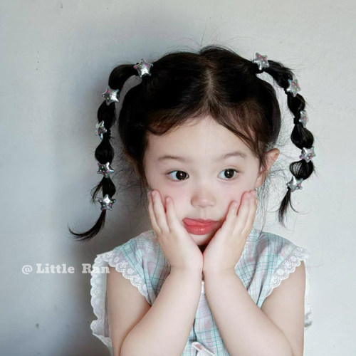 Little Ran儿童发饰韩版简约星星发夹女童甜美可爱宝宝头饰