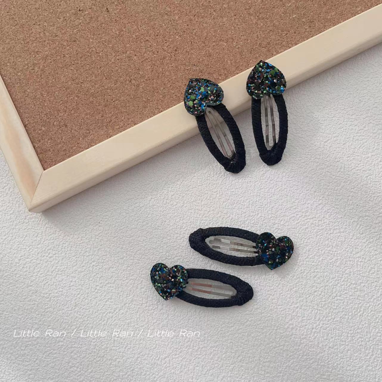 LittleRan爱心发夹儿童生日