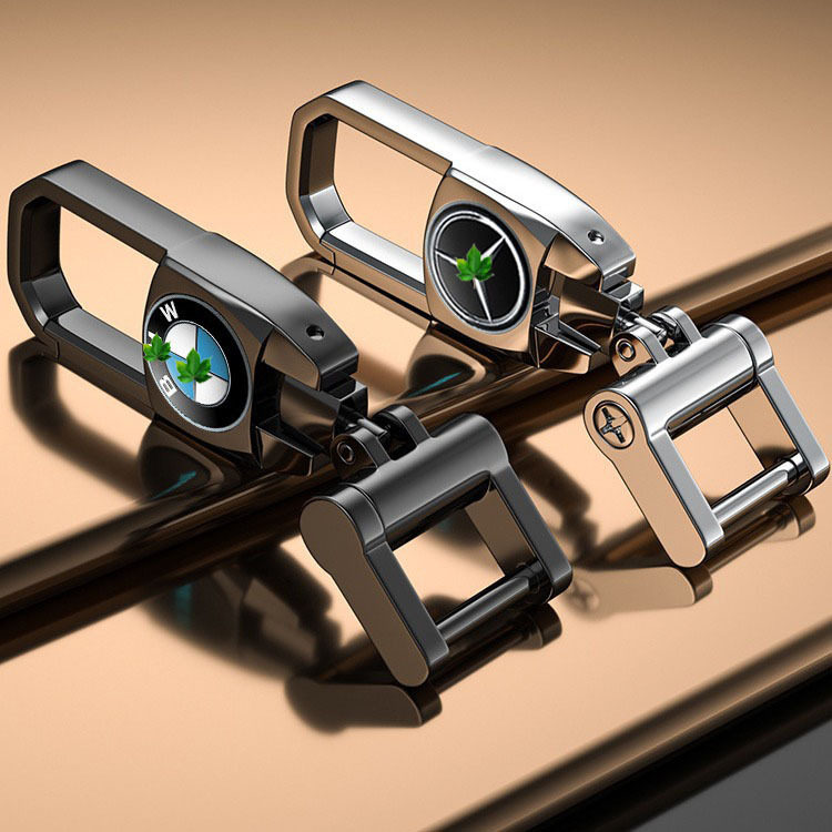 德国工艺钥匙扣男士创意个性汽车防丢钥匙链挂件圈环女高档马蹄