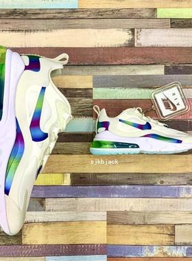 Nike耐克 AirMax 270 React白绿 大气垫休闲缓震跑步鞋CT5064-100