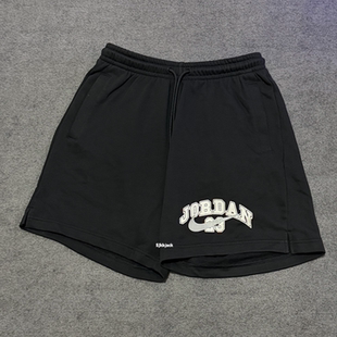 AIR JORDAN AJ乔丹运动休闲字母毛圈透气宽松舒适短裤 IB7273-010
