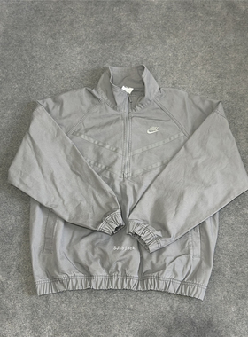 Nike 男户外宽松舒适半拉链工装运动休闲立领夹克外套 DX0697-084