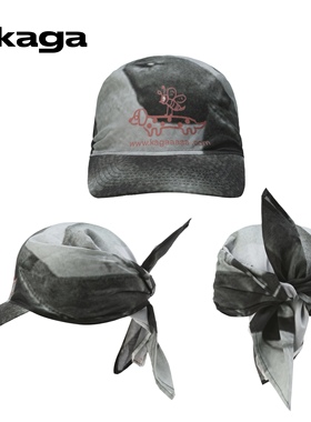 官方正品KAGA【Fight Night】印花弧檐头巾包头帽 unisex日常造型