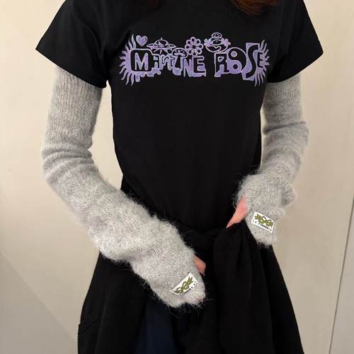 官方正品KAGA 【Style tweaks】亲肤日常造型保暖马海毛针织袖套