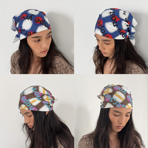 官方正品KAGA【Joyful】情绪头巾 unisex 多用途造型搭配方巾