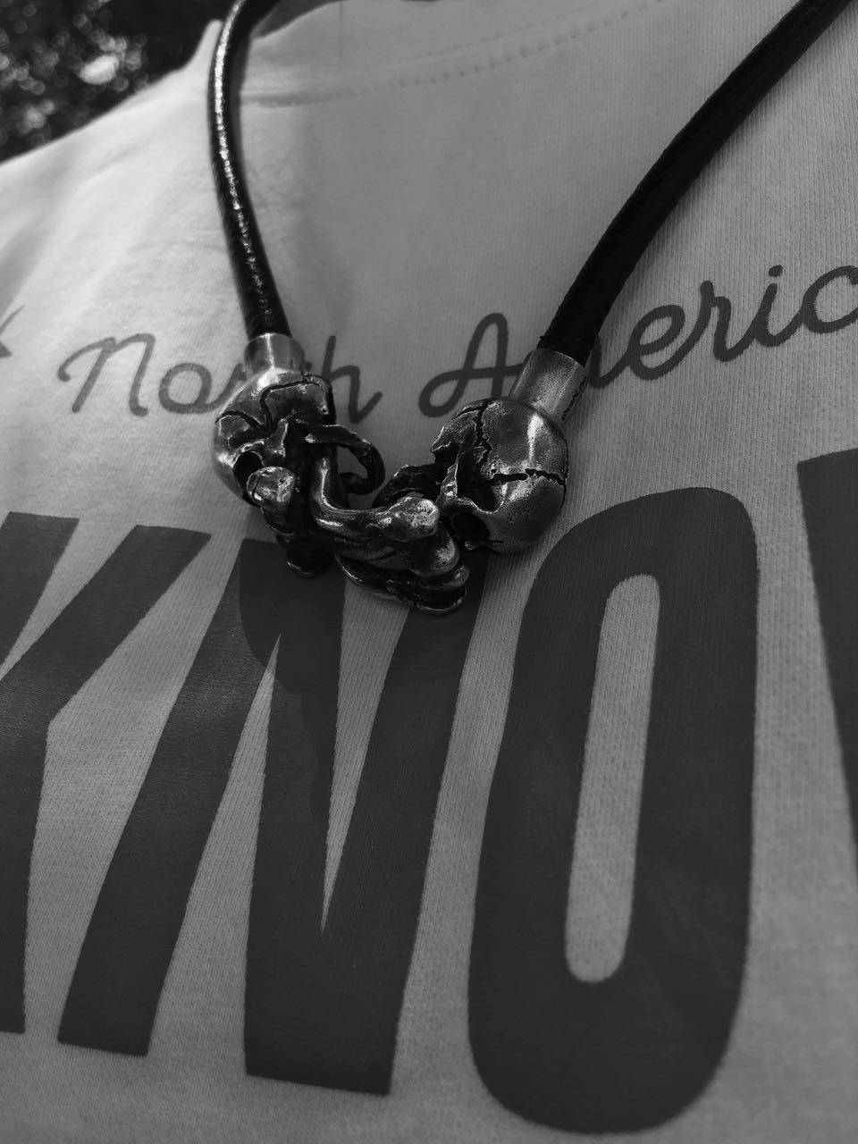 主师手作2017皮绳配骷髅银饰项链手链   两种可佩戴方式,饰品/流行首饰/时尚饰品新,项链,淘宝优惠券,粉丝福利购,淘宝优惠卷