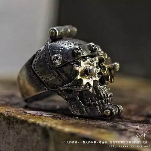 主师作品纯银骷髅戒指顺丰包邮