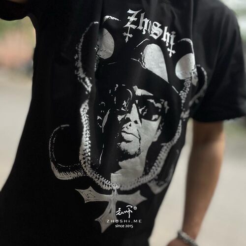 主师蛇年俄罗斯插画师MAXP联名T恤纯棉莱卡面料弹透气丝网银印刷