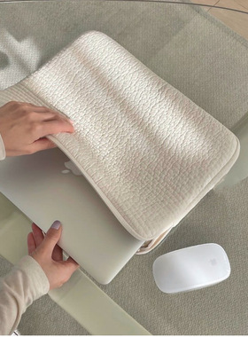 新款韩国 ins博主款thus白色黑色笔记本电脑包ipad平板电脑内胆包