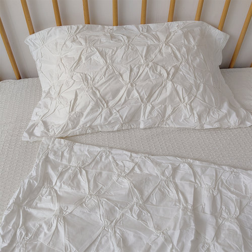 出口原单外贸纯棉白色大枕套