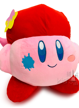 日本人气限定款画家星之卡比毛绒公仔Kirby软绵绵毛绒公仔 任天堂