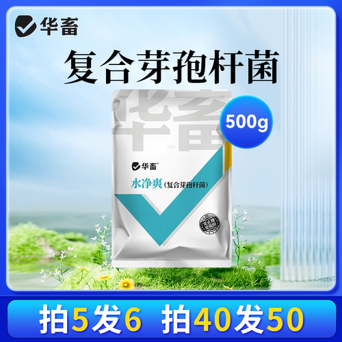 华畜复合芽孢杆菌水净爽免红糖鱼虾蟹水产养殖调水净水饲料添加剂